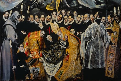 Detalle de "El entierro del conde de Orgaz" de El Greco