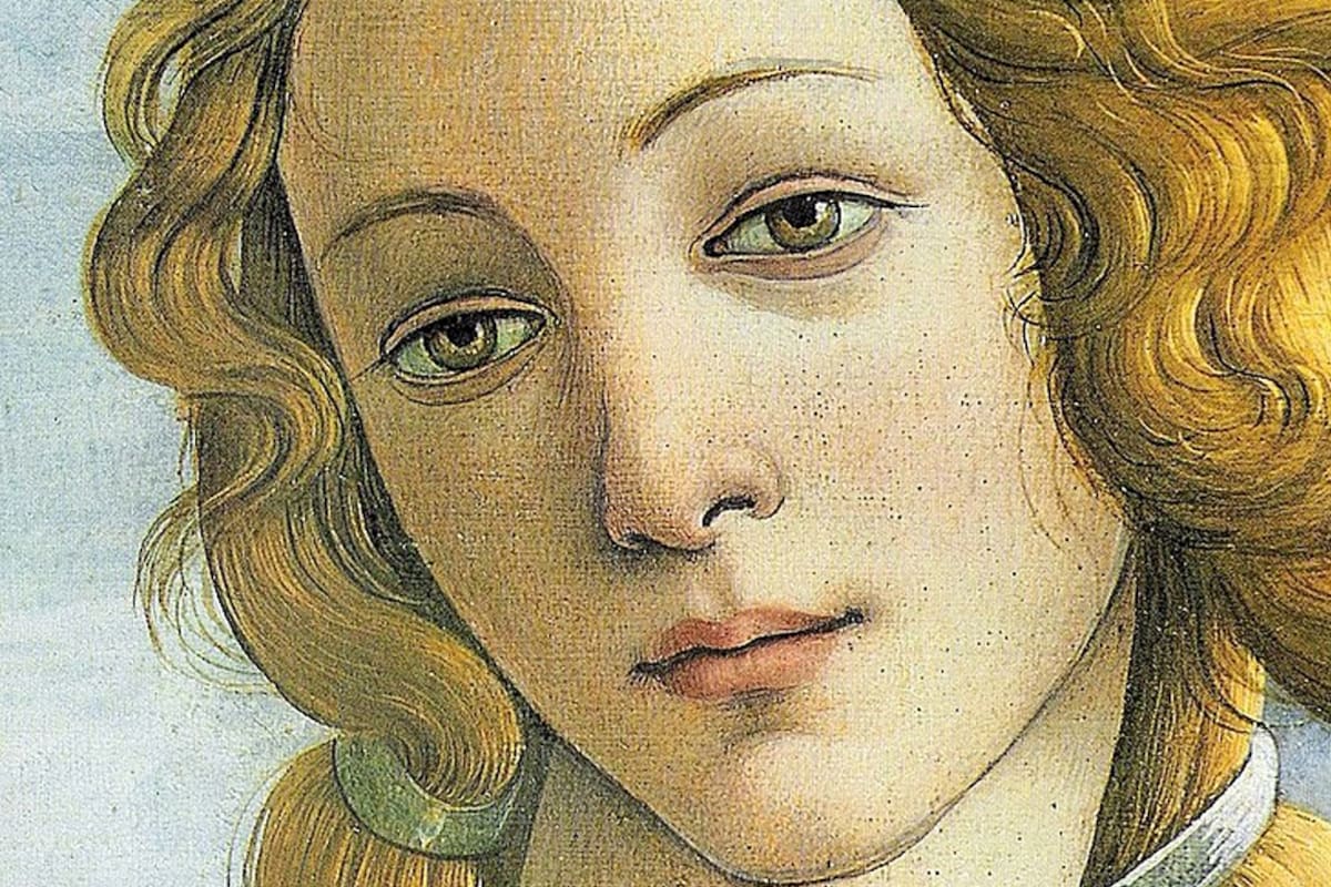 Detalle de El nacimiento de Venus