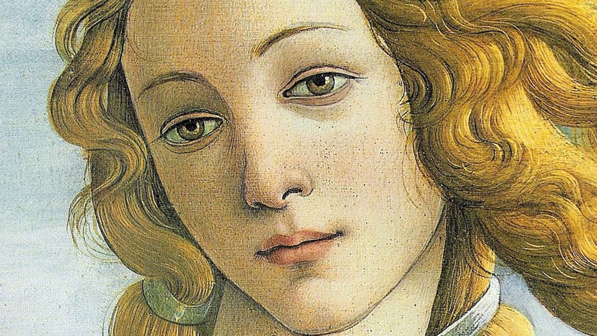 Detalle de El nacimiento de Venus