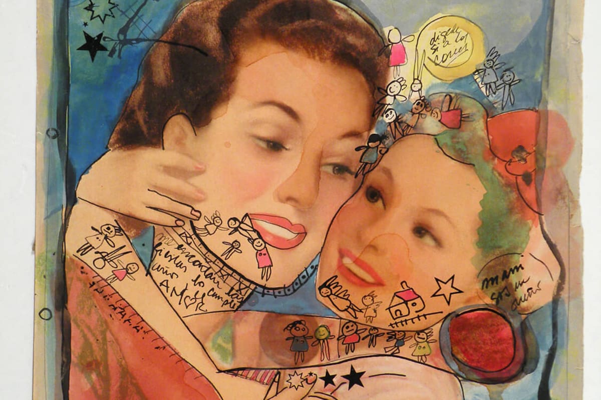 Detalle de Mami sos un sueño, obra de Fernanda Laguna de la Colección Londaibere exhibida en Nora Fisch