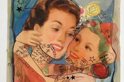 Detalle de Mami sos un sueño, obra de Fernanda Laguna de la Colección Londaibere exhibida en Nora Fisch