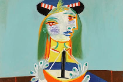 Detalle de "Niña con barco (Maya)" CULTURA SOTHEBY'S