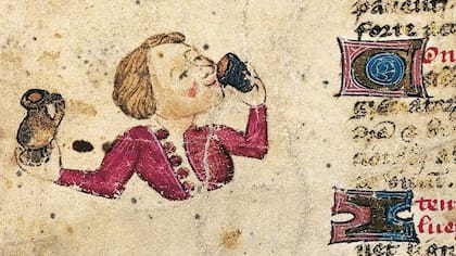 Detalle de página de De Arte Phisicali et de Cirurgia por John Arderne, manuscrito latino, siglo XV