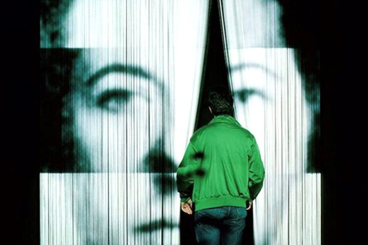 Detalle de Ser de nuevo, videoinstalación en Muntref (2012)