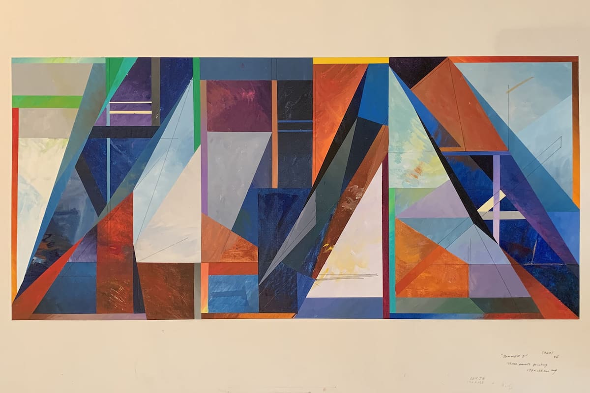 Detalle de Summer, tríptico pintado en 1984