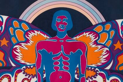 Detalle de un afiche diseñado por Edgardo Giménez en la página dedicada al Museo de Arte Moderno de Buenos Aires en Google Arts & Culture