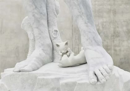 Detalle de una de las instalaciones de la serie El teatro de la desaparición (2017), de Adrián Villar Rojas, en Bregenz, Austria