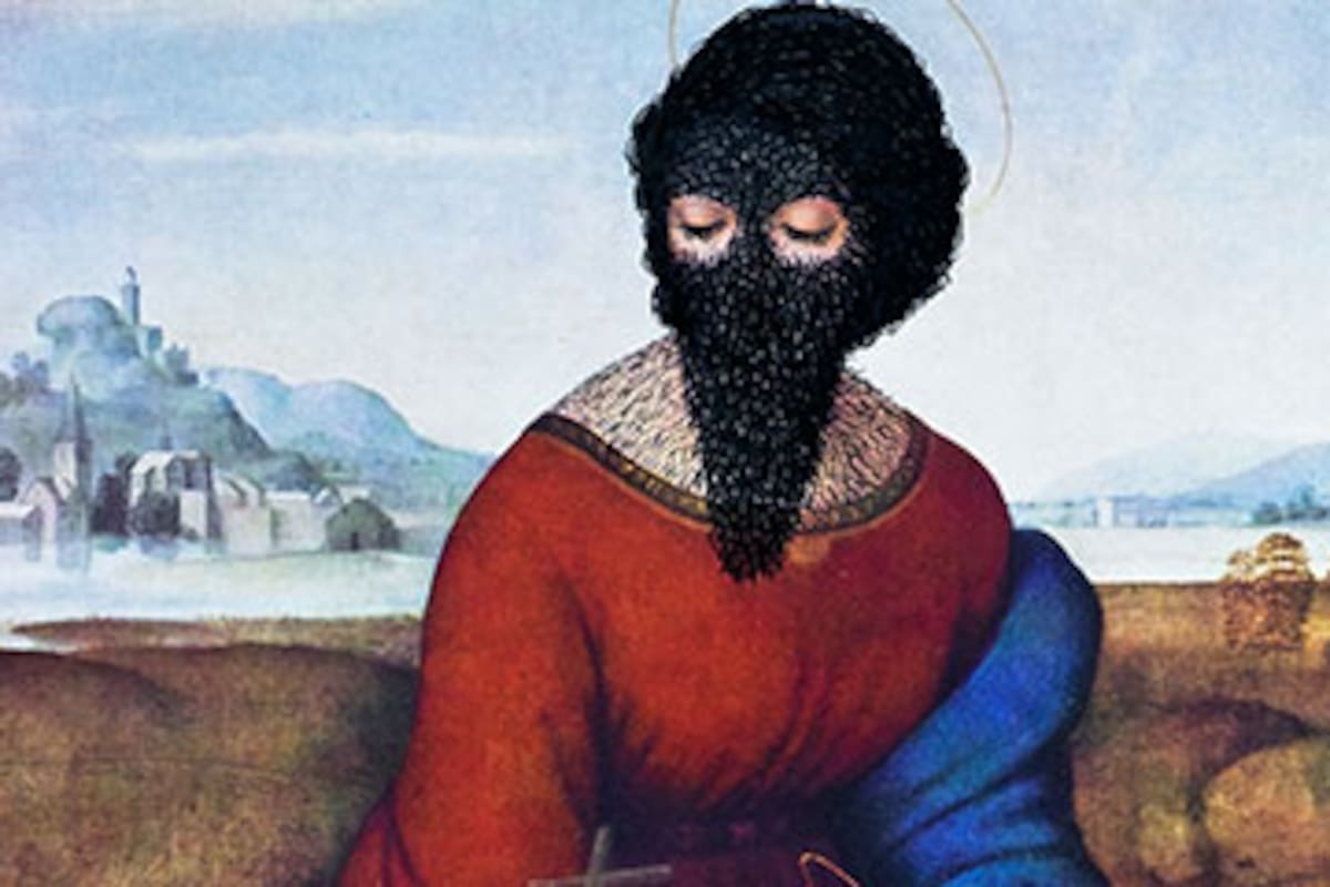 Detalle de una de las obras de Canle en Fundación Klemm