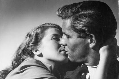 Detalle de una fotografía de George Friedman de 1955, exhibida en la muestra que le dedica el Malba