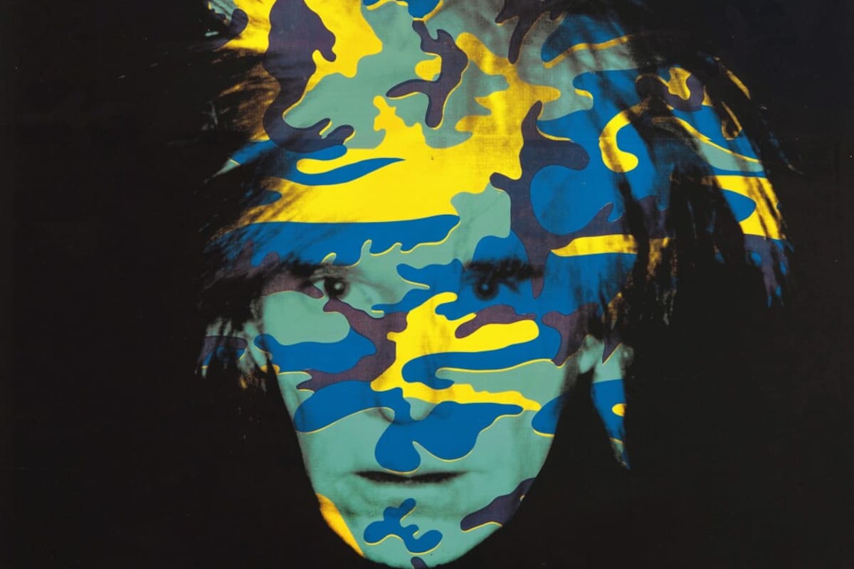 Detalle del autorretrato de Andy Warhol de la serie Fright Wigs (1986), vendido en Sotheby’s por 18,7 millones de dólares