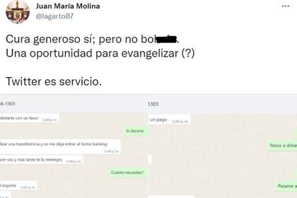 Detectó una estafa por WhatsApp y le envió un comprobante dándole una lección al ladrón