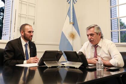 El ministro de Economía, Martín Guzmán, y el presidente Alberto Fernández