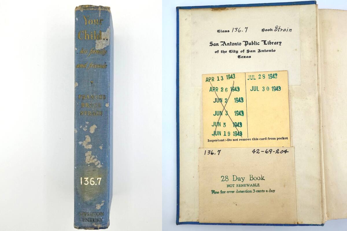 Devuelven un libro 82 años tarde a la Biblioteca Pública de San Antonio, Texas, y no reciben multas