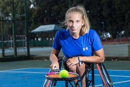 Dhers se llenó de felicidad cuando se vio en la cima del ranking junior de tenis adaptado