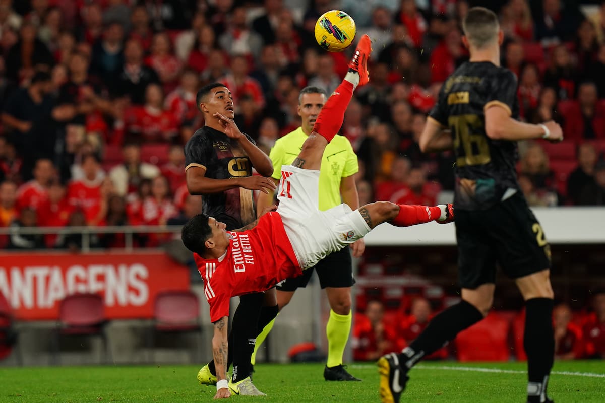 Di María, a los 36 años y por la Copa de Portugal, hizo un golazo de chilena para Benfica que asombró al mundo del fútbol