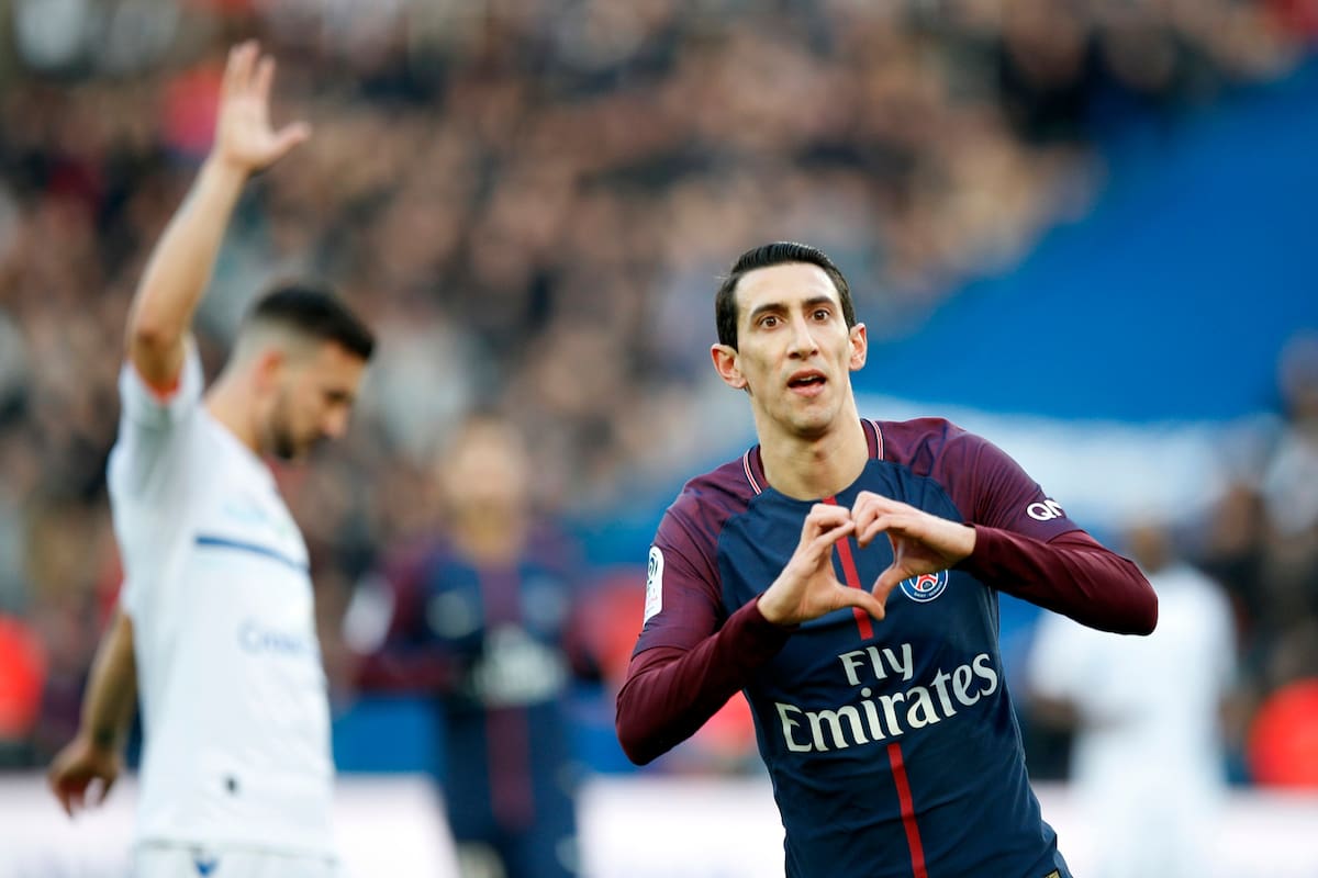 Di María anotó en la goleada del PSG
