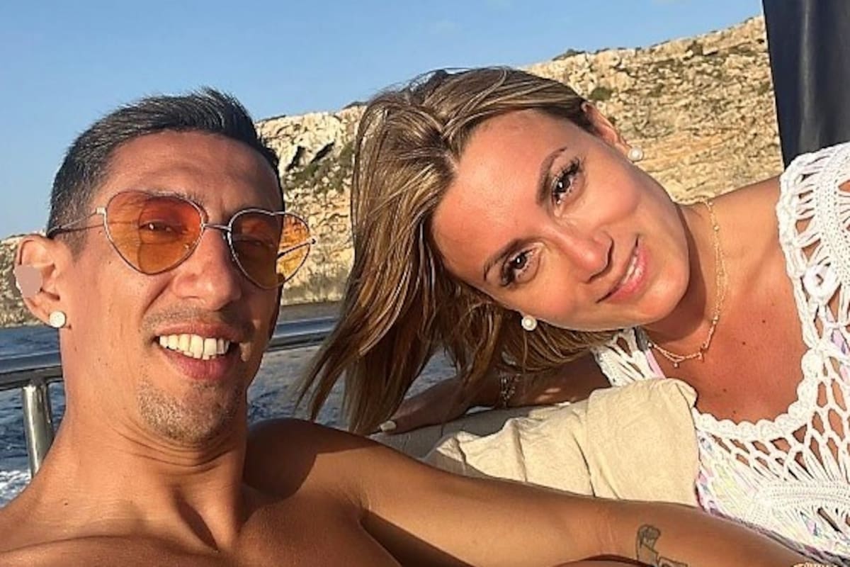 Di María con su mujer, Jorgelina Cardoso