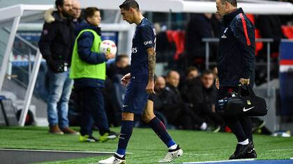 Di María convirtió pero debió salir por molestias físicas