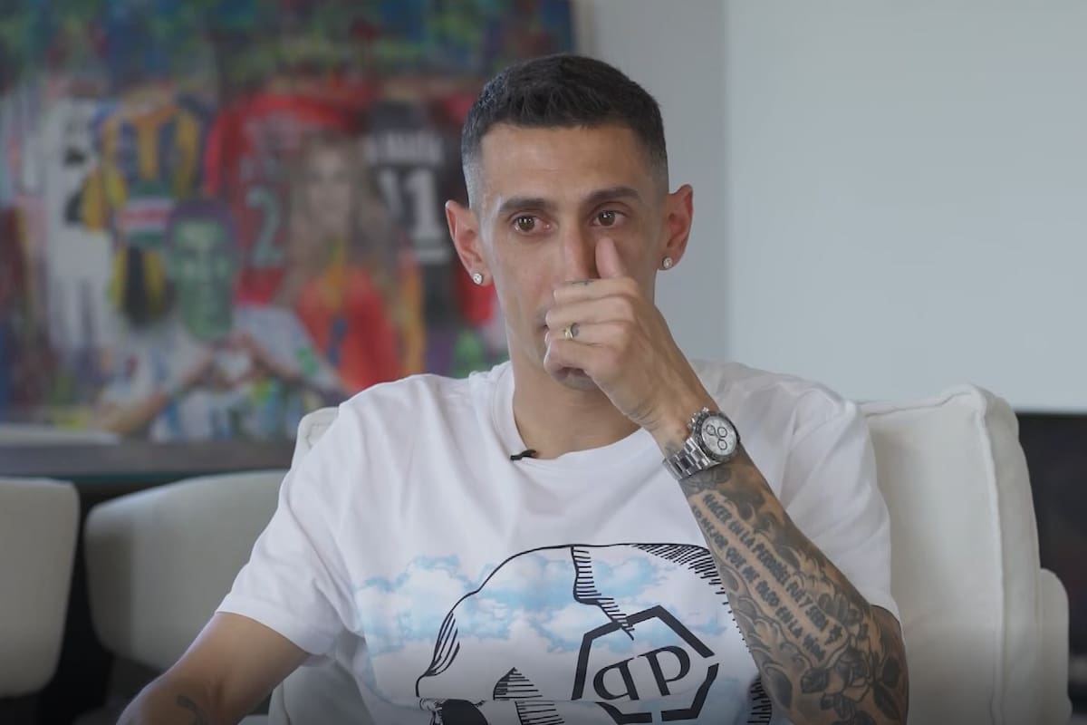 Di María se emocionó al recordar cómo sufrieron sus padres ante las críticas que él recibía.
