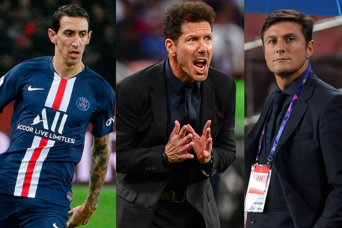 Di María, Simeone y Zanetti, radicados en el Viejo Continente, cuentan sus experiencias con el coronavirus