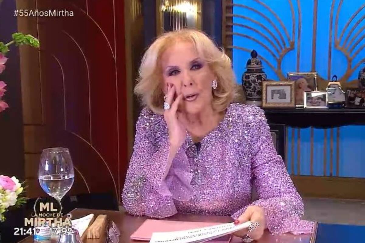 ¿Día de la madre?: el pifie de Mirtha Legrand que confundió a todos los televidentes. (Captura: eltrece)