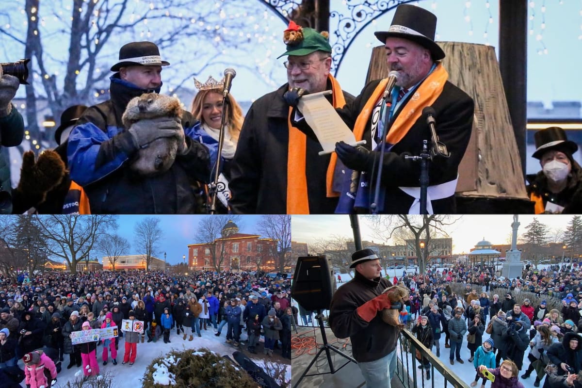 Día de la Marmota en Illinois (Foto Woodstock Groundhog Org)