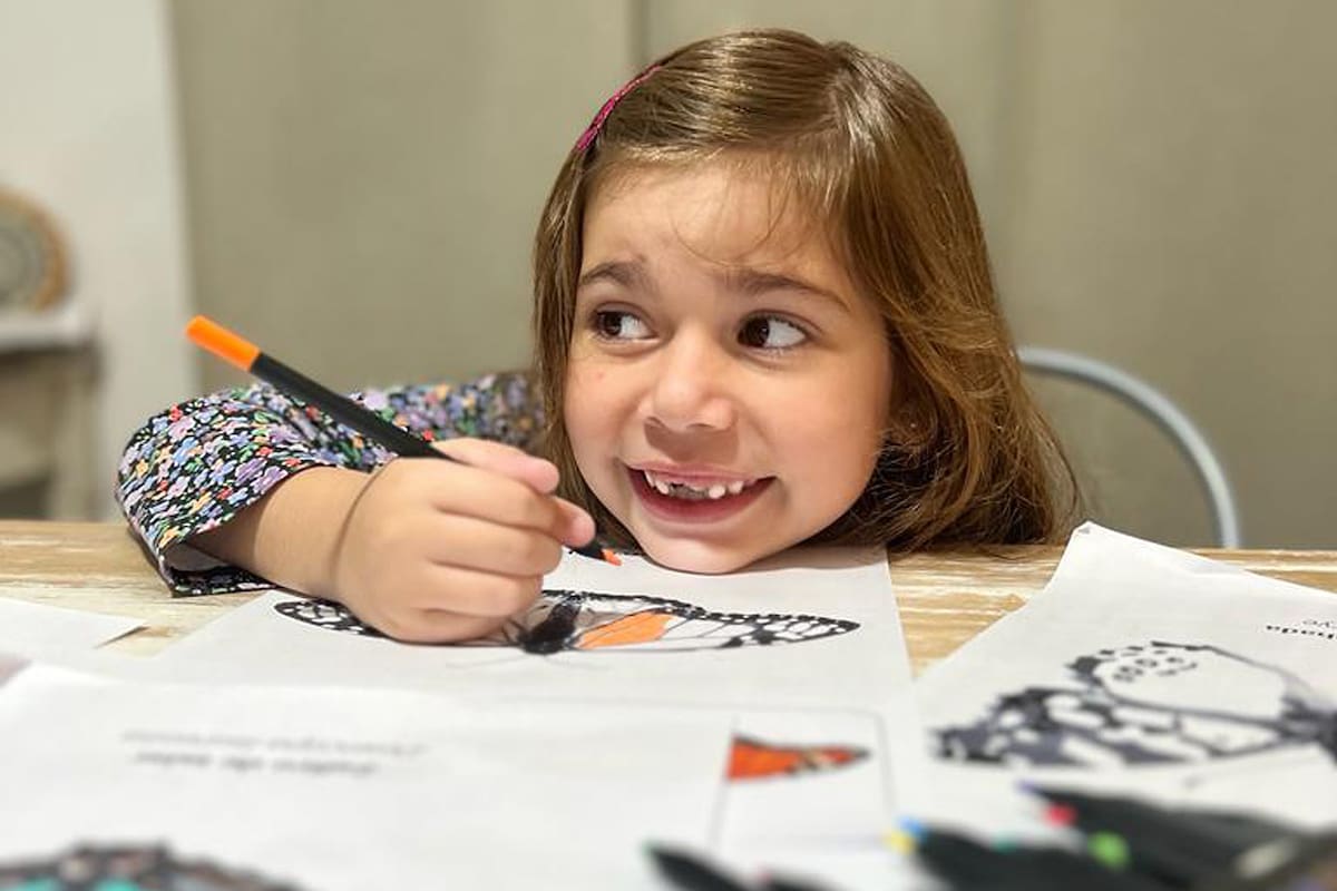 Día de la Niñez: mariposas argentinas para colorear