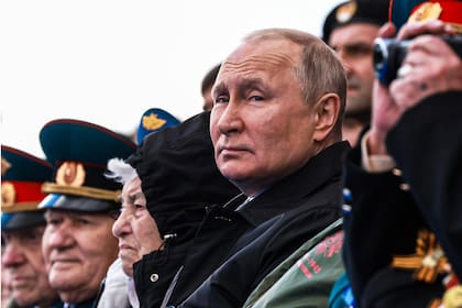 El presidente de Rusia, Vladimir Putin, durante el Día de la Victoria