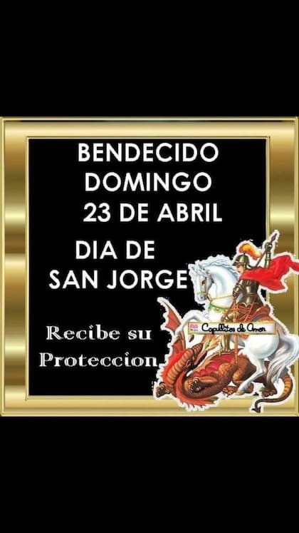 "Día de San Jorge", la historia que compartió Carmen Barbieri (Foto: Instagram @barbieri_carmen)