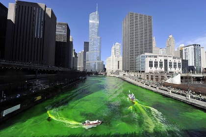 Día de San Patricio en Chicago, EE.UU., en 2012