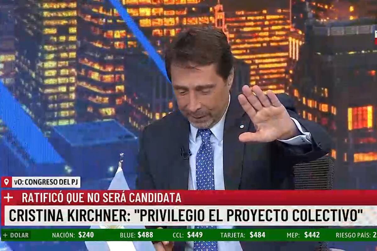 “Día de velorio”. La reacción de Eduardo Feinmann al enterarse que Cristina no será precandidata a presidenta