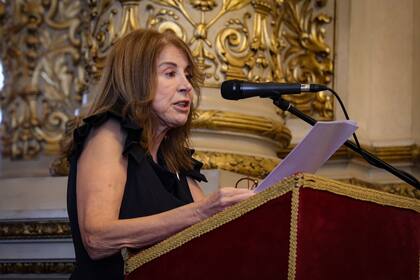 Diana Cohen Agrest, en la presentación del libro Ausencia perpetua