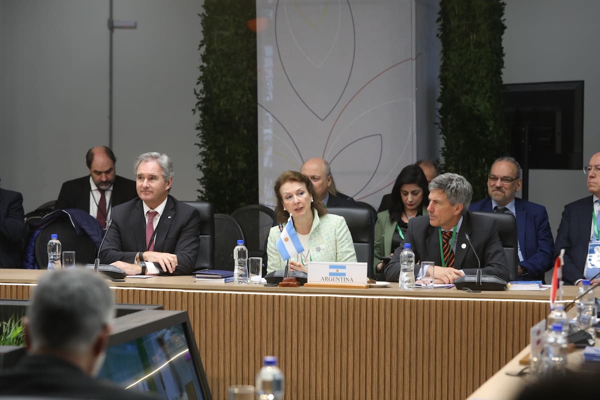 Diana Mondino, este domingo, en la cumbre del Mercosur en Asunción, Paraguay