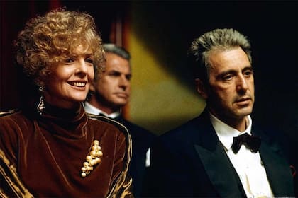 Diane Keaton y Al Pacino, en una escena del final de la trilogía
