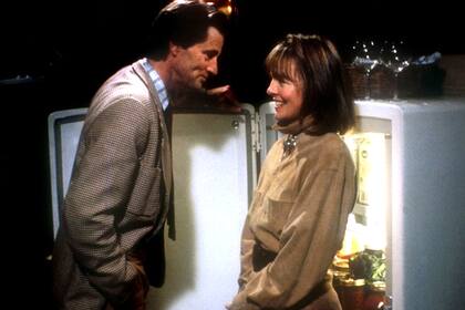 ¡Mucha química! Diane Keaton y Sam Shepard en una escena de la película ¿Quién llamó a la cigüeña?