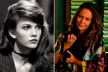 Diane Lane a los 18 años en La ley de la calle y en una escena de Obsesión