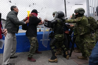 Días atrás hubo protestas contra el gobierno de Noboa