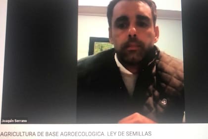Días atrás Joaquín Serrano participó de una charla virtual donde habló de la ley de Semillas