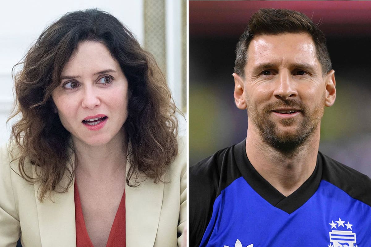 Díaz Ayuso anunció que Lionel Messi donó 80.000 euros tras los incendios en Madrid.