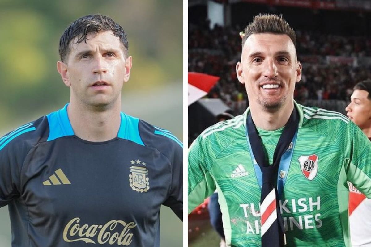 Dibu Martínez elogió a Armani por sus atajadas en el partido contra Libertad por la Copa Libertadores