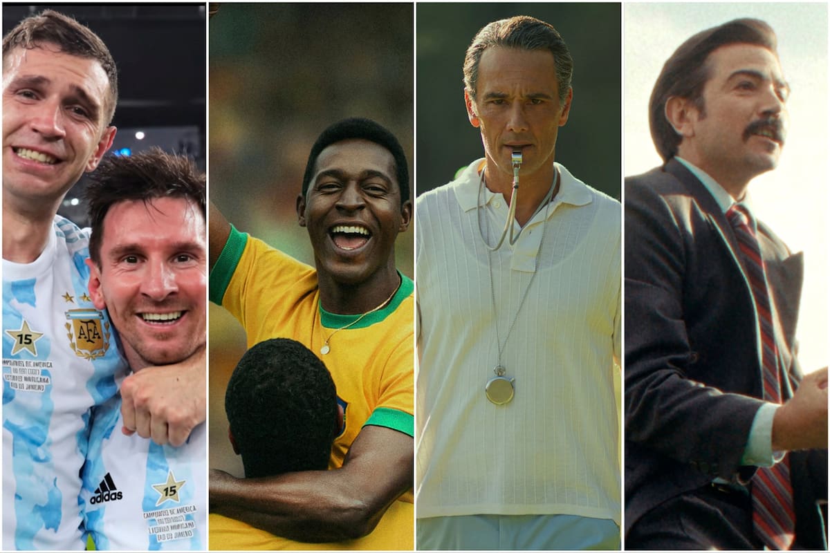 Dibu y Messi, Lucas Agrícola y Rodrigo Santoro, en Brasil 70, y Diego Luna en México 86