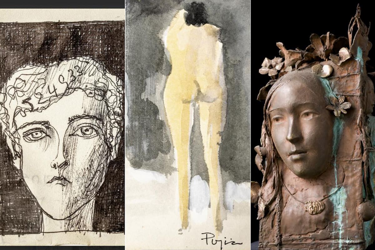 Dibujos, esculturas y otras piezas producidas en distintas técnicas componen una muestra dedicada a Antonio Pujía, que podrá visitarse hasta mayo de 2026 en el Palacio Libertad