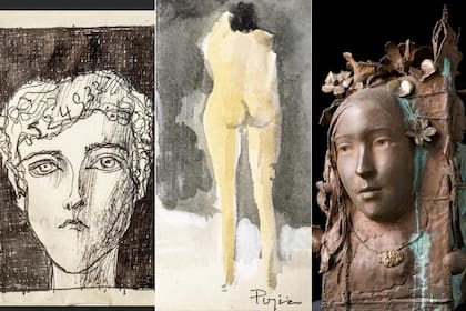 Dibujos, esculturas y otras piezas producidas en distintas técnicas componen una muestra dedicada a Antonio Pujía, que podrá visitarse hasta mayo de 2026 en el Palacio Libertad