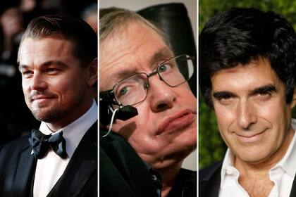 DiCaprio, Stephen Hawking y el ilusionista David Copperfield, nombrados en la causa