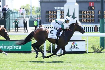 Didia, en su triunfo en el Modesty Handicap (G3), en mayo en Churchill Downs.