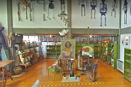 Vista del taller de Diego Rivera, en México, desde la plataforma de Google