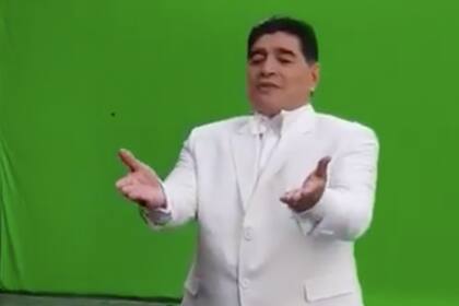 El backstage de un comercial que filmó Diego Maradona para la televisión mexicana