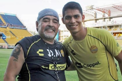 Diego Armando Barbosa, junto a Maradona