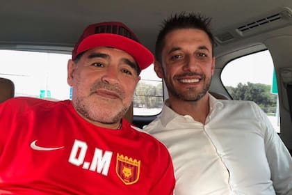 Diego Armando Maradona y Matías Morla