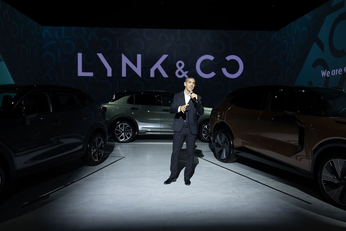 Diego Cassino, CEO de Lynk & Co Argentina, fue el responsable de presentar los modelos.